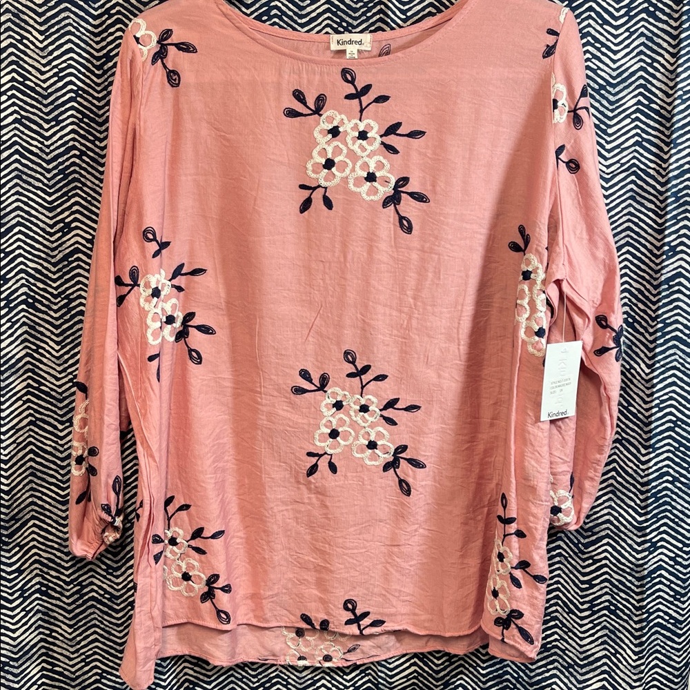 Kindred Pink Floral Blouse